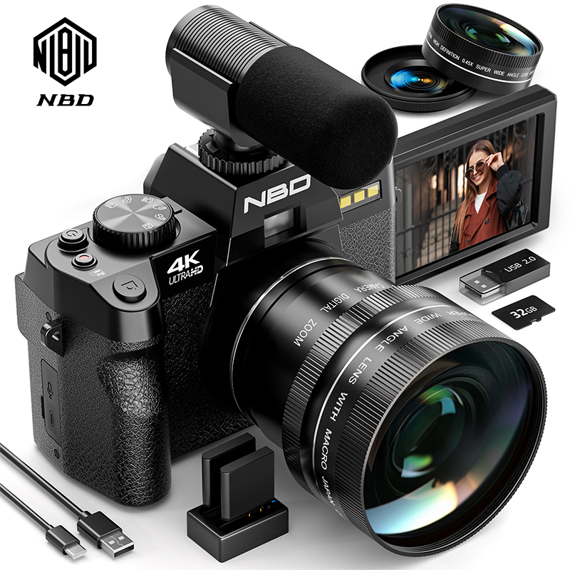 Korean Lifestyle Youtubers - NBD S100F 48MP 4K Digital Camera
