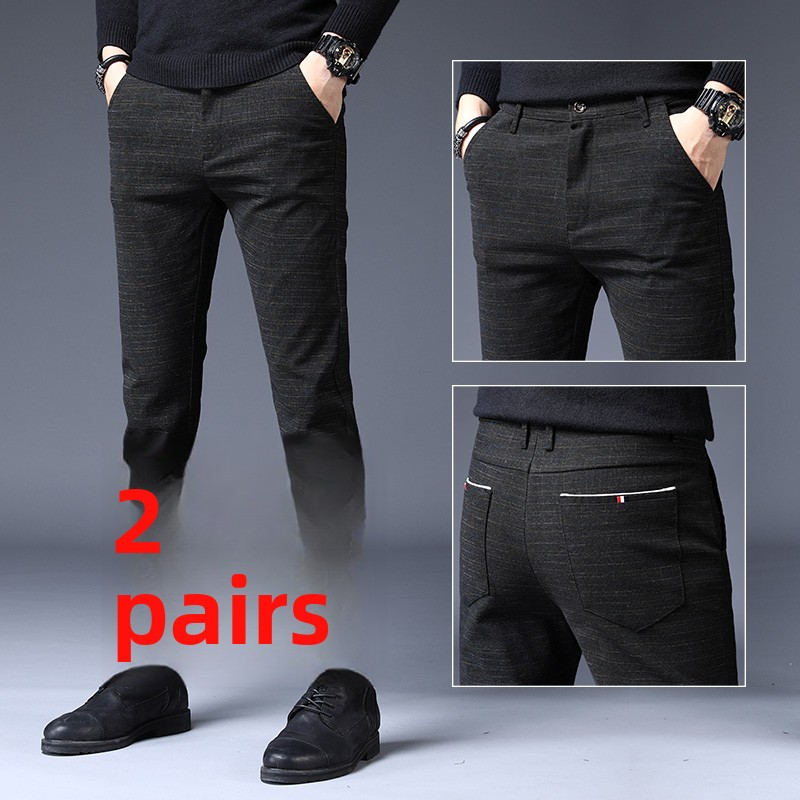 Spring Elastic Men's Casual Pa - Korean Men Lifestyle review and price