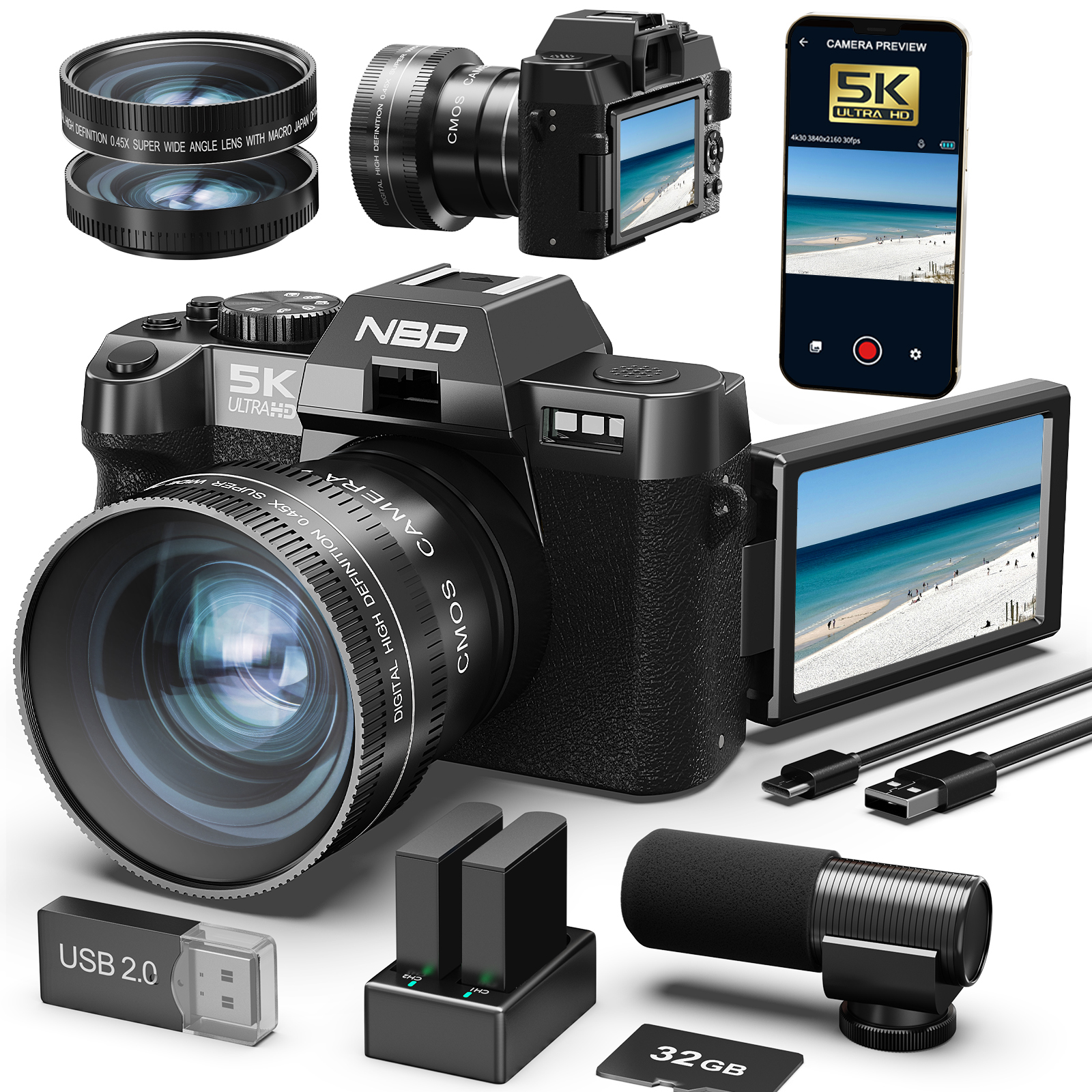 NBD Digital Cameras 5K&48MP Ph - Korean Lifestyle & Kids Boutique Photos review and price