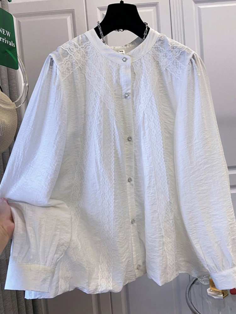 Oversize Spring Lace Round Nec - Korean Lifestyle review and price
