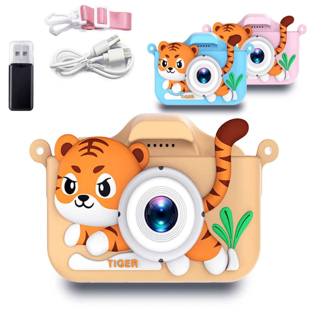 Kids Mini Camera Cartoon Tiger - Korean Girl Lifestyle review and price