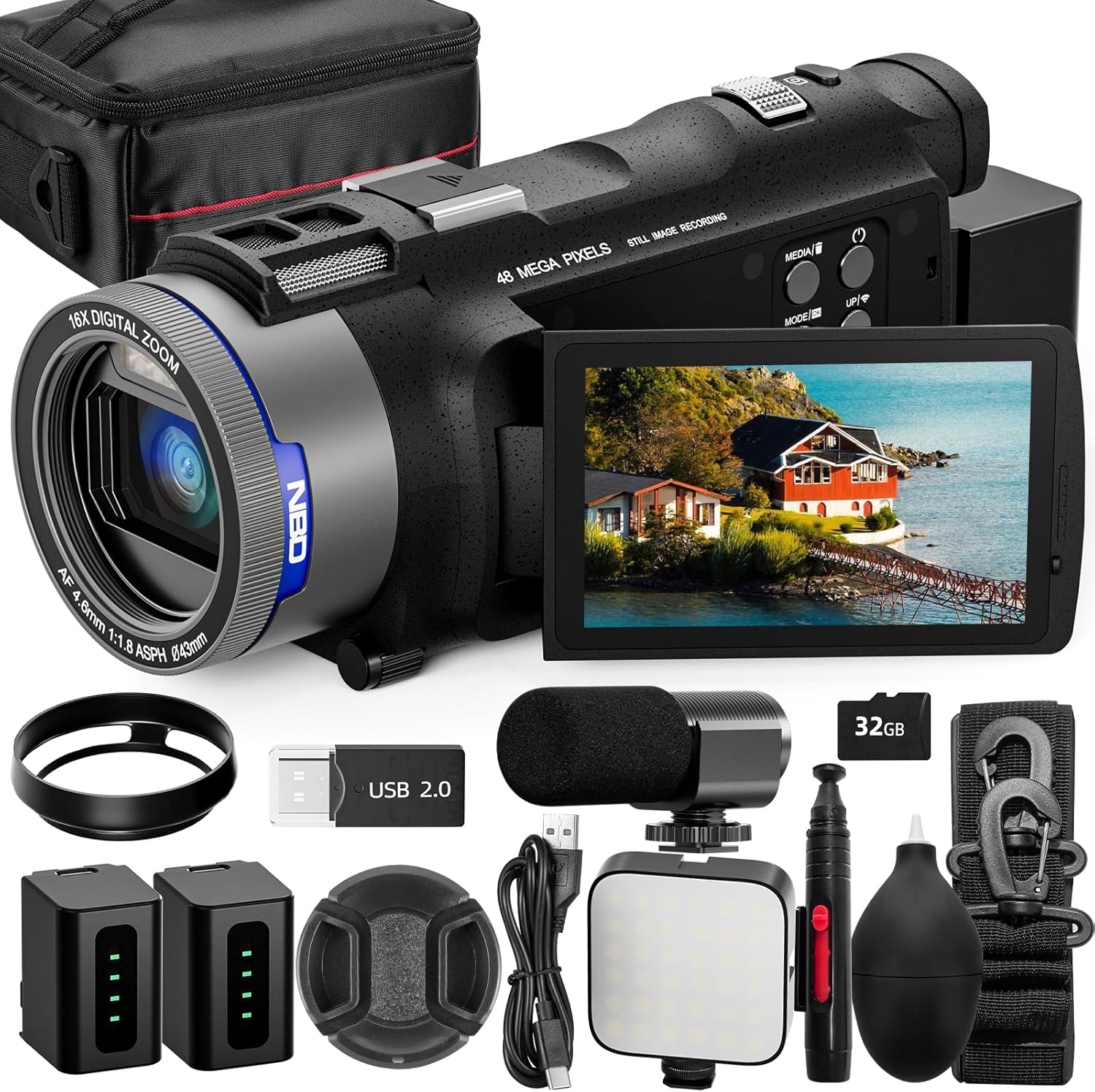 NBD 4K Camcorder Video Camera  - Korean Lifestyle Vlogs review and price
