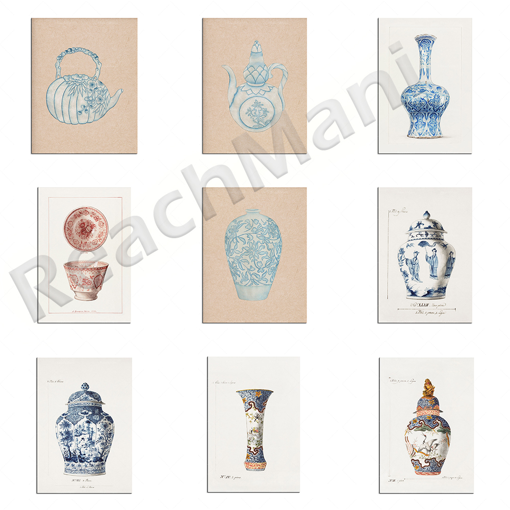 Korean printed blue porcelain  - Korean Arts And Lifestyle review and price