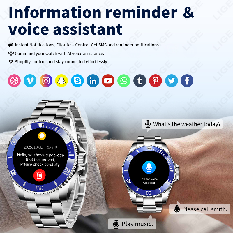 LIGE 2026 Style Luxury Smart W - Korean Men Lifestyle review and price