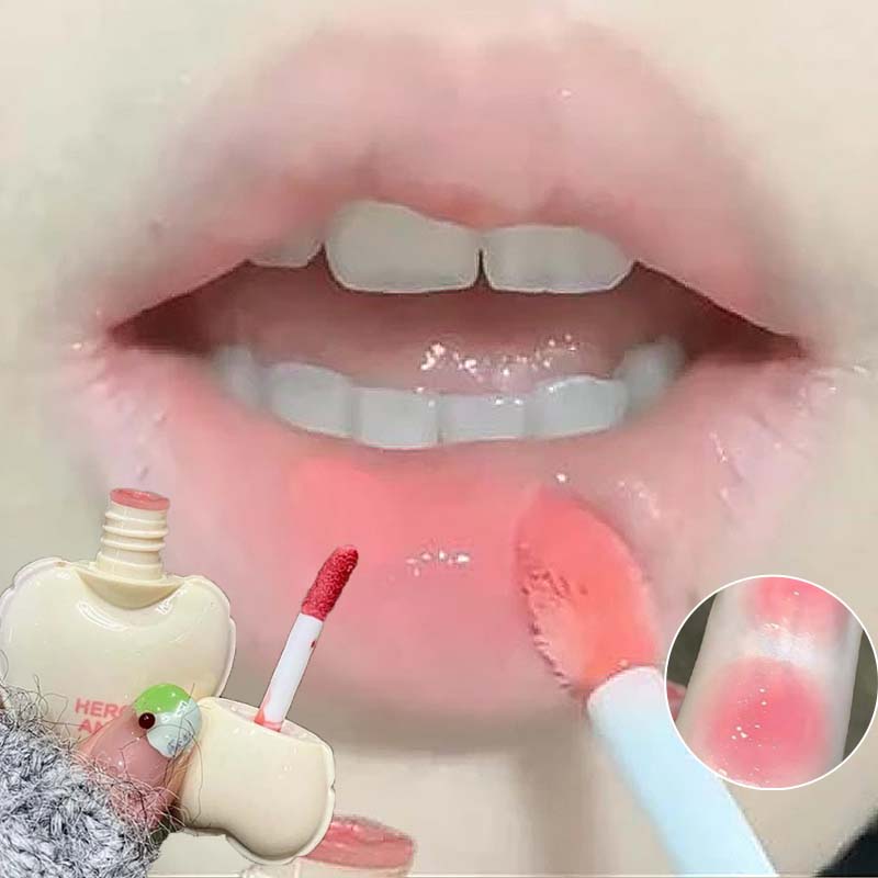 Cute Heart Mirror Liquid Lipst - Lip Tint Korean review and price