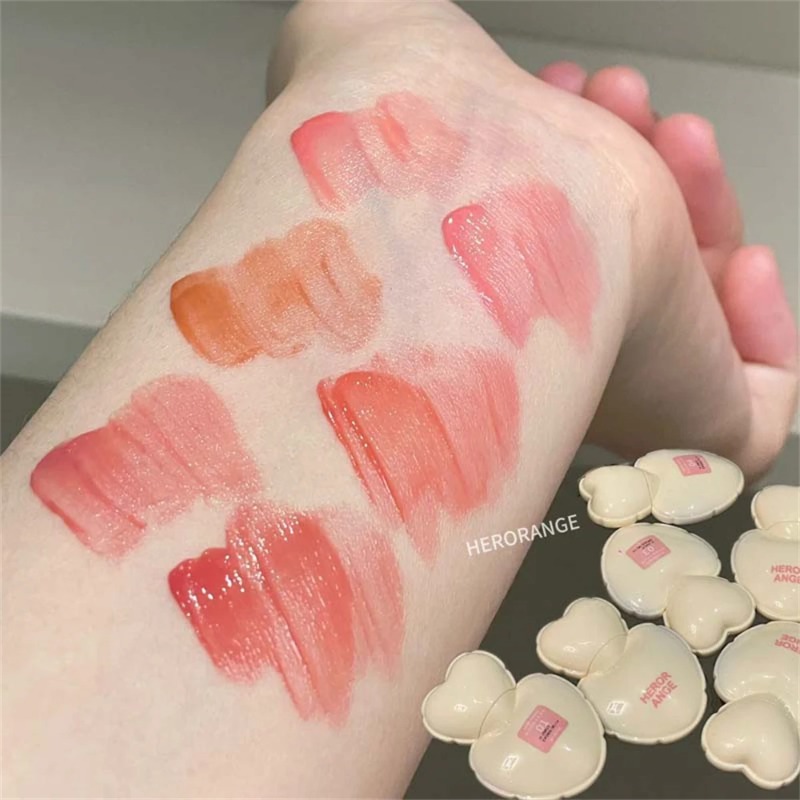 Cute Heart Mirror Liquid Lipst - Lip Tint Korean review and price