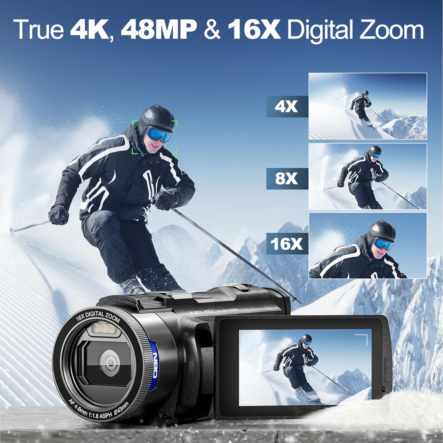 NBD 4K HD&48MP Camcorder Video - Korean Lifestyle & Kids Boutique Photos review and price