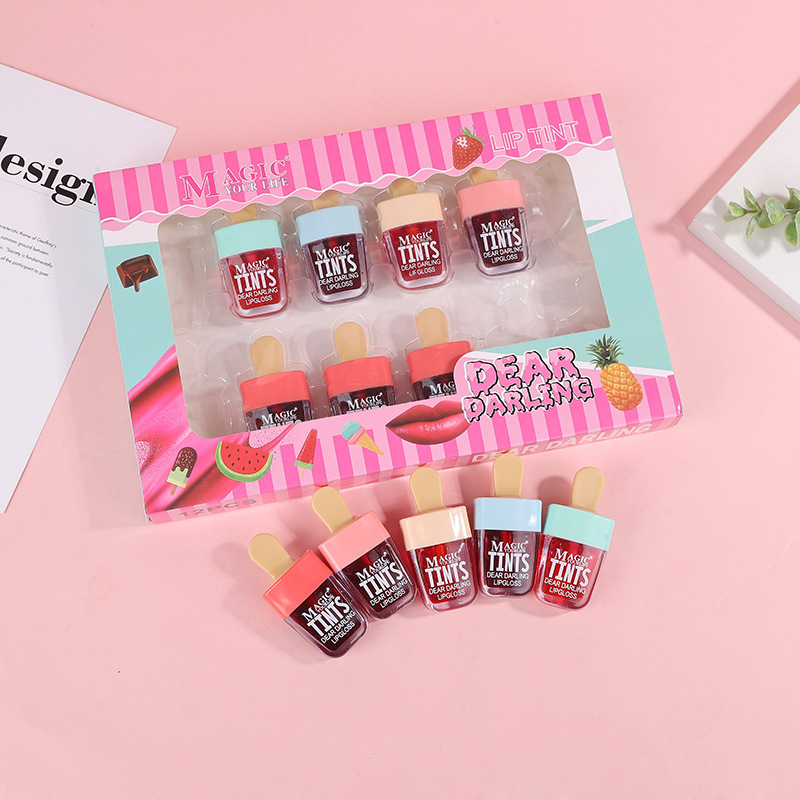 12Pcs Korea Fruit Lip Tint Ice - Lip Tint Korean review and price